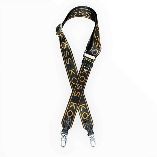 Bandoulière de luxe noire et cuivre