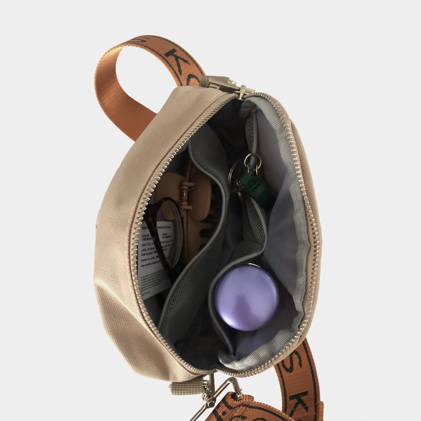 Sac bandoulière beige