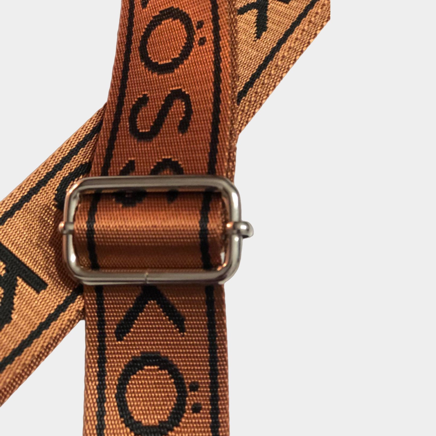 Brown shoulder strap