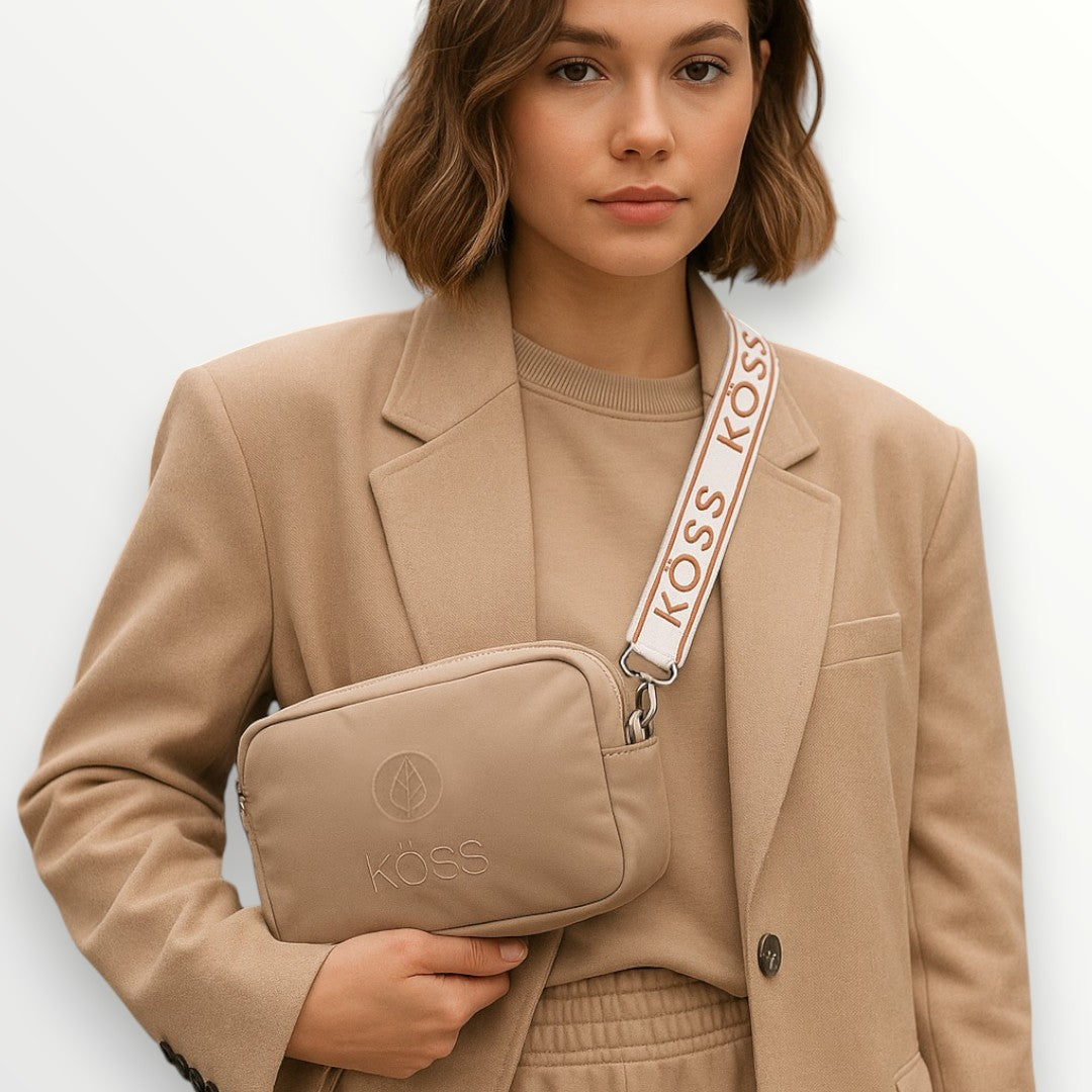 Sac bandoulière beige