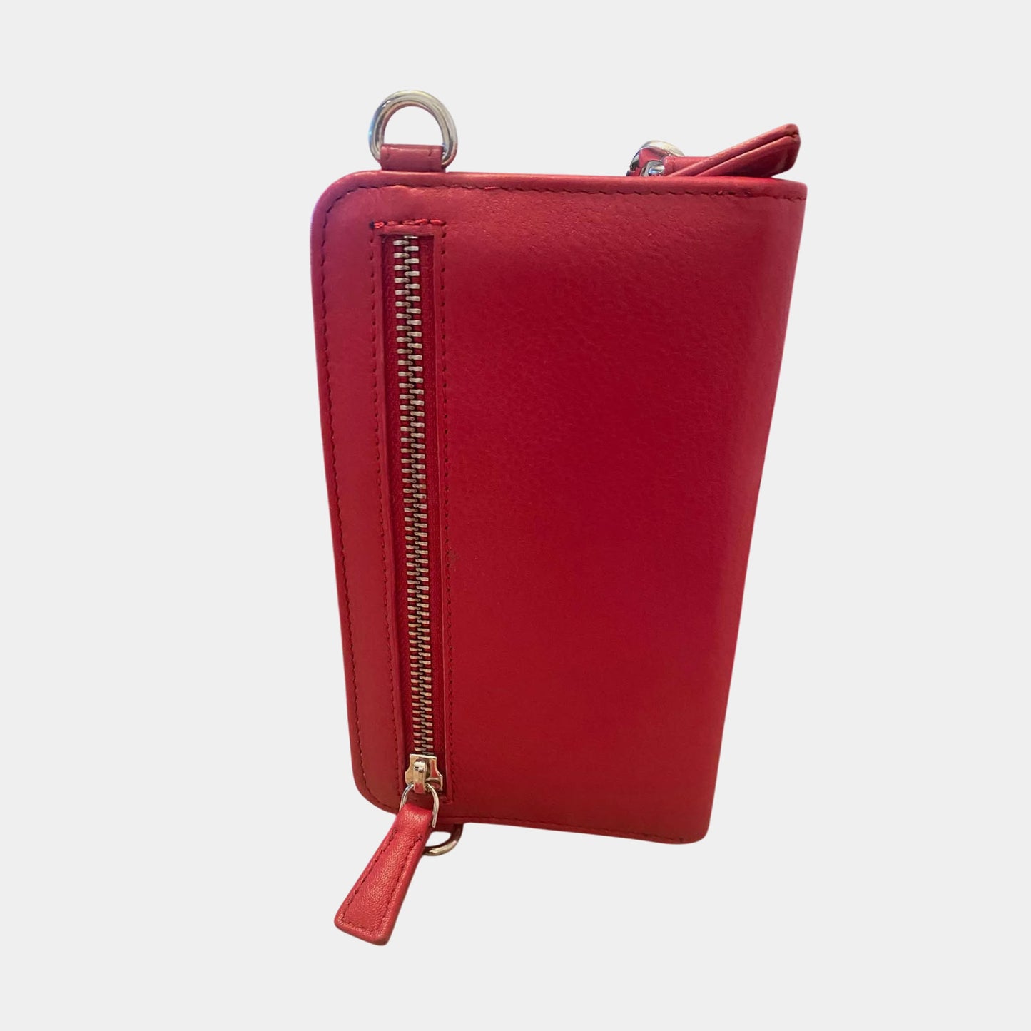 À VENIR - Sac Élégance Compact antivol en cuir - Rouge (comprenant 2 sangles)