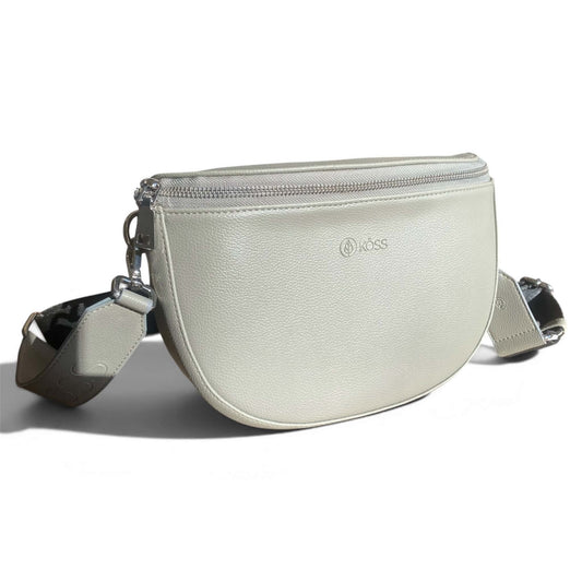 Petit sac demi-lune sauge