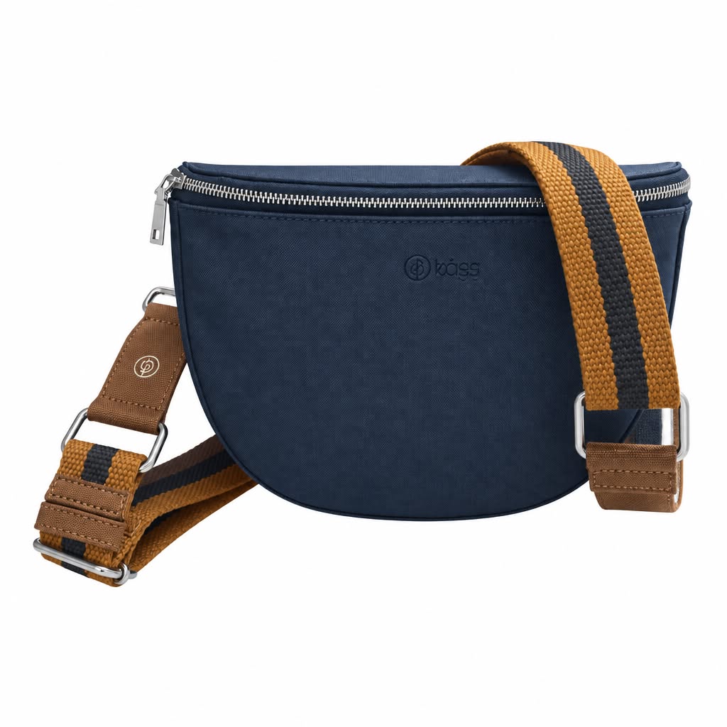 Sac demi-lune bleu marine