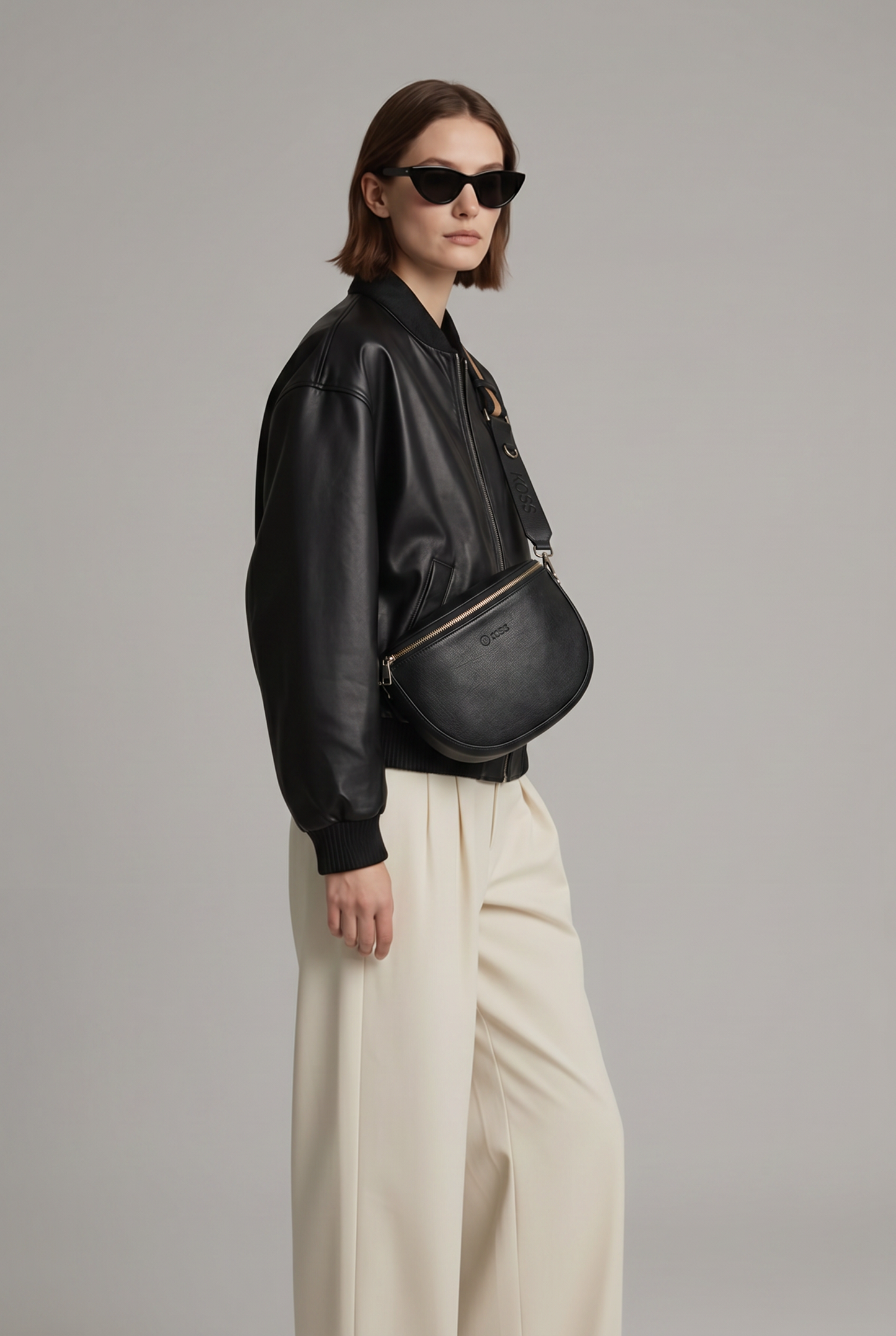 Sac demi-lune noir