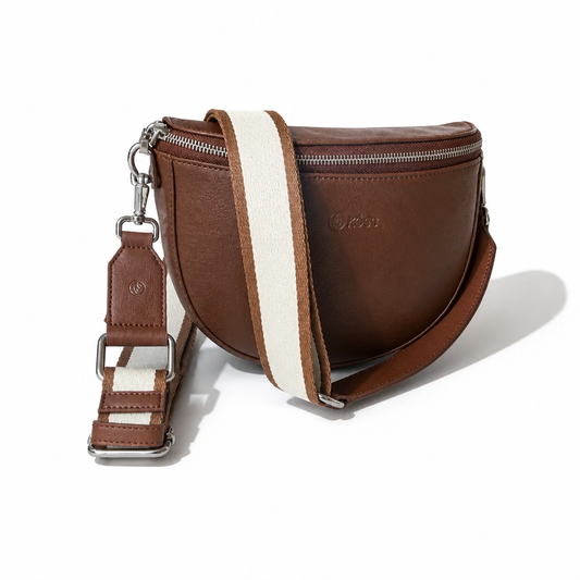 Sac demi-lune marron