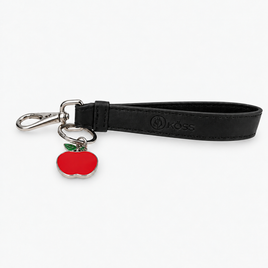 Porte-clé ÉKÖVÉGÉTAL de pomme avec breloque