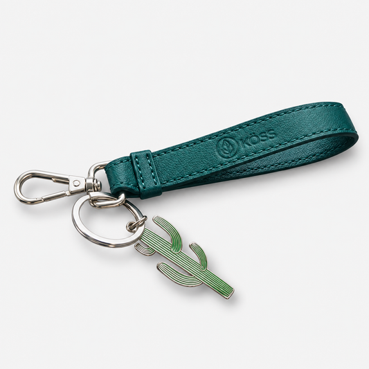 Porte-clé ÉKÖVÉGÉTAL de cactus avec breloque