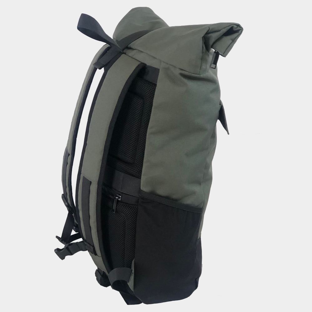 Unisex roll top backpack