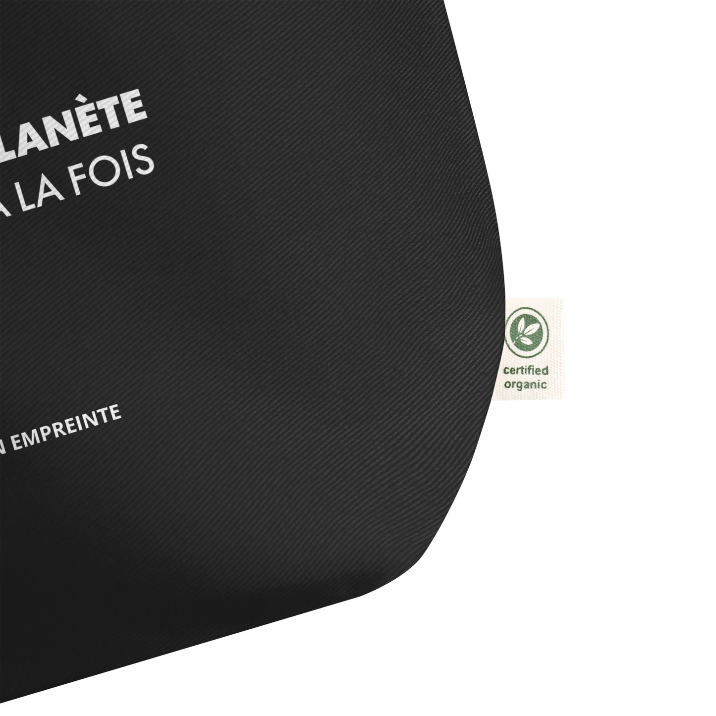 Grand tote bag bio - Je préserve la planète une course à la fois